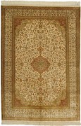 Cashmere Silk Tappeto orientale 180 x 130 Beige (Indian) Annodato A Mano