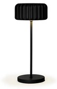 Atelier Pierre - Dentelles Bistro Portable Lampada da Tavolo IP44 Black Atelier Pierre