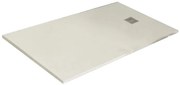 Piatto doccia in resina Strato bianco L 90 x L 90 x H 2.4 cm opaco effetto pietra