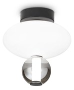 Plafoniera Contemporanea Lumiere Metallo Nero Led 18W 3000K Ip20