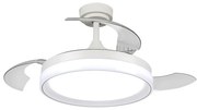 Lampadario Ventilatore da soffitto White Yeray 36W illuminazione Led regolabile con telecomando M LEDME