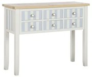 Console Home ESPRIT Azzurro Bianco Legno di paulownia 103 x 35 x 80 cm