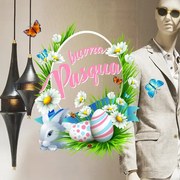 Fiori di Pasqua | Vetrofania