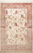 Ghom Tappeto 130 x 200 Beige (Iran) Annodato A Mano