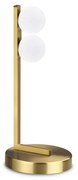 Abatjour Contemporanea Ping Pong Metallo Ottone Led Integrato 6W 3000K Ip20