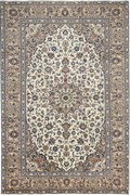 Kashan Tappeto 200 x 300 Beige (Iran) Annodato A Mano