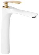 Rubinetto da lavabo Rea Orbit White Gold High