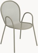 Sedia da giardino impilabile con braccioli Ronda