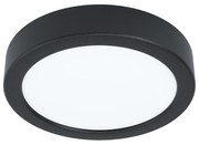 Plafoniera Moderna Fueva 5 Acciaio Nero Led Integrato 11W 4000K Ip20