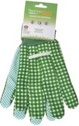 Guanti da giardino in cotone Taglia 10 con palmo puntinato Technosafe Tulip verdi