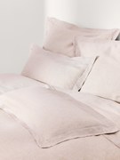 Copripiumino in lino con cucitura in rilievo Linna