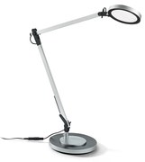 Lampada Da Scrivania Moderna Futura Alluminio-Plastiche Cromo Led 12,5W 4000K