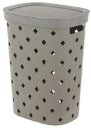 Portabiancheria tortora 55 litri in plastica resistente – Fiber