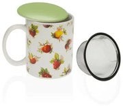 Tazza con Filtro per Infusioni Versa Frutta Gres