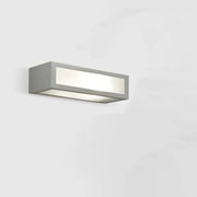 Applique Moderna Esterno Aster B Alluminio Grigio Perla 1 Luce E27