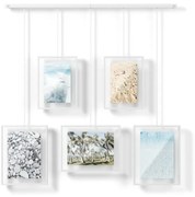Cornici da parete in metallo bianco in set da 5 66x69 cm Exhibit - Umbra
