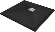 Mexen Stone+ piatto doccia composito quadrato 90 x 90 cm, nero - 44709090