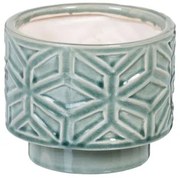 Vaso Azzurro Ceramica 13,5 x 13,5 x 11,5 cm