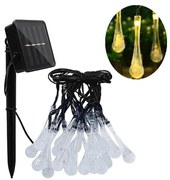 Catena luminosa solare a LED con sensore crepuscolare 20 LED / 0,72 W / 1,2 V 600 mAh 4,7 m IP44