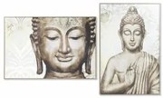 Quadro DKD Home Decor 83 x 4,5 x 122,5 cm Buddha Orientale (2 Unità)