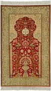 Cashmere Silk Tappeto orientale 100x160 Beige (Indian) Annodato A Mano