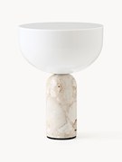 Lampada da tavolo portatile in marmo Kizu, luce regolabile