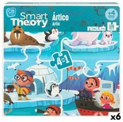 Puzzle per Bambini Colorbaby Artic 4 in 1 174 Pezzi 136 x 34 cm (6 Unità)