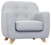 Poltrona per bambino scandinavo grigio chiaro NORKID