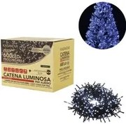 Luci albero di Natale 600 miniled estensibili bianco freddo