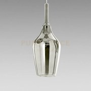 Ofelia s/12 - vetro  cromo specchiato e portalampada bianco 1 luce ...