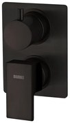 Rubinetto per doccia getto aerato monocomando Flat nero opaco MAMOLI