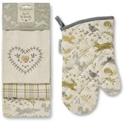 Set di strofinacci e guanto da forno Woodland - Cooksmart ®