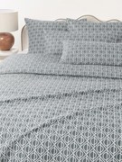 Copripiumino in cotone con stampa geometrica Jella