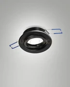 Narka faretto incasso tondo orientabile d.8,2cm h2,5 nero attacco gu10