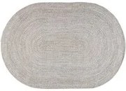 Tappeto ovale tessuto a mano beige 230x160 cm