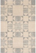 Tappeto in lana beige 170x240 cm Frotage beige - Agnella