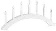 Markslöjd 704830 - Candelabro di natale ATLE 7xE10/3W/230V bianco