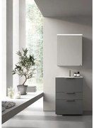 Mobile sottolavabo e lavabo Neo grigio scuro L 60 x H 84 x P 48 cm 1 vasca