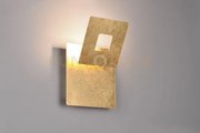 Leano applique led  6w 560lm, 3000k metallo oro diffusore quadrato ...