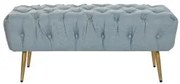 Panca DKD Home Decor   103 x 46 x 42 cm Azzurro Dorato Metallo