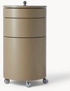 Contenitore a rotelle tondo Barboy, design Verner Panton