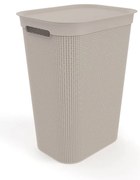 Cesto portabiancheria in plastica beige 50 l Brisen - Rotho