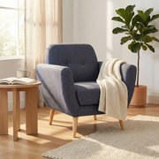 HANSEL - poltrona stile scandinavo in tessuto