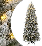 Albero di Natale Artificiale con LED e Neve Floccata, 300 / 180 cm