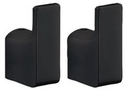 Gedy - SET 2x Gancio a muro PIRENEI opaco nero