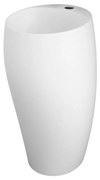 Lavabo da terra freestanding Cloud bianco opaco in ceramica