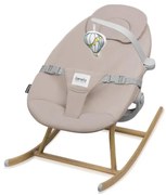 Lionelo - Dondolo per bambini DALIA ROCKER Beige Sabbia