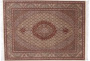 Tabriz Tappeto persiano 150x210 Rosa (Iran) Annodato A Mano