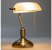 Brilagi - Lampada da tavolo BANK OFFICE 1xE27/60W/230V ottone/bianco