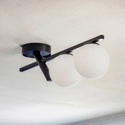 Plafoniera soffitto Baleo SIGMA, dimmerabile, Nero, Soggiorno / Sala da pranzo, Metallo, Moderno, Plafoniera